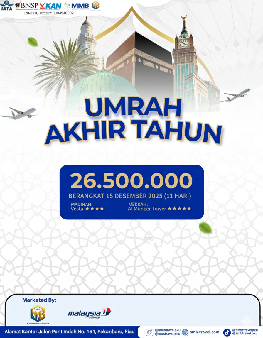 Umroh Promo Akhir Tahun (15 Desember 2025)