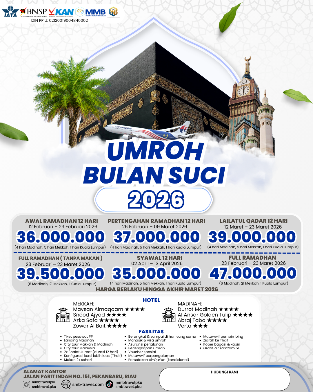 Umroh Mei 2026 (10 Hari) - Reguler